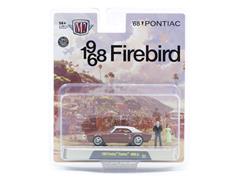 M2MACHINES #67500-21-B - 1968 Pontiac Firebird 400 HO in Brown with White Top