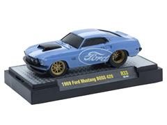 M2MACHINES #82161-33-C - 1969 Ford Mustang BOSS 429 in Blue with White Stripe and Ford Graphics