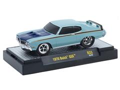 M2MACHINES #82161-33-D - 1970 Buick GSX in Teal with Dark Blue Hood