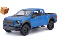 MAISTO #31266BL-BOX - 2017 Ford F150 Raptor Pickup Truck in Blue