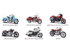 Harley-Davidson Motorcycles (6 Piece Set) Series #39 1/18 Diecast Moto –  Main Street Diecast Classics