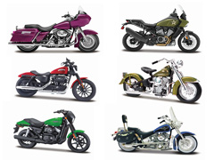 MAISTO #31360AT-SET - Harley-Davidson Series 46 Six-Piece SET