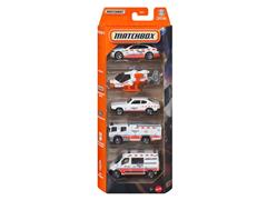 MATCHBOX #C1817-JBX25 - Rescue EMT Vehicles V - 5-Piece Gift Pack