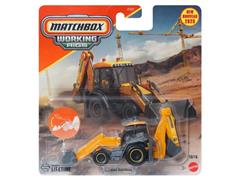 MATCHBOX #JCY27-JBX68 - MBX Backhoe Loader in Construction Yellow