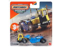 MATCHBOX #JCY27-JBX77 - INC Construction - MBX Road Scraper in Blue and Yellow