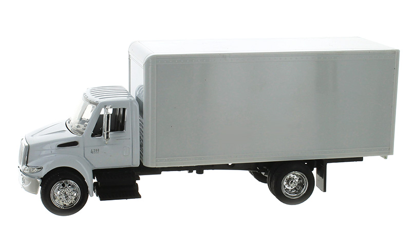 New-Ray Toys International 4200 White Box Truck cab is