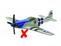 06687-C-X - New-Ray Toys P 51D Mustang Fighter Plane