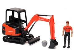 NEW-RAY #32246 - Kubota KX030-4 Excavator Set