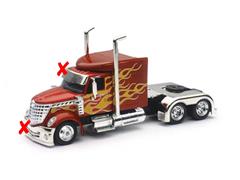 NEW-RAY #SS-15241-D-X1 - International Lonestar in Red with Yellow Flames