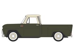 OXFORD #CP65008 - 1965 Chevrolet Stepside Pickup in Olive Green and Beige