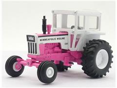 Minneapolis Moline G840 Wide Front Tractor in Pink with Cab #SCT-982