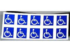 WCL-001 - Customcuts HO Scale Wheelchair Logo