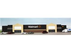 WM-001 - Customcuts Walmart Supercenter Backdrop Building Model