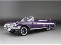 SUNSTAR #SS-2111 - 1961 Chevrolet Impala Open Convertible Lowrider in Purple with White AccentsFeatures