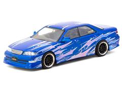 TARMAC WORKS #T64G-024-BL - Toyota Mark II JZX100 in Blue Metallic