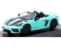 TARMAC WORKS #T64MC-008-MG - Porsche 718 Spyder RS in Turquoise and Black
