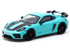 TARMAC WORKS #T64S-022-MG - Porsche Cayman GT4RS in Turquoise and Black