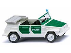 WIKING #004047 - Polizei - 1969-80 Volkswagen 181 Convertible in White and Green