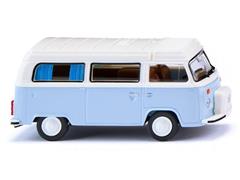 WIKING #031804 - 1972-79 Volkswagen Type 2 Camper Van in Light Blue and White