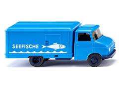 WIKING #035404 - Seefische - 1968-75 Opel Blitz Refrigerated Truck in Sapphire Blue
