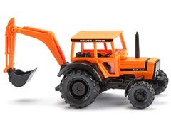 1983-87 Deutz-Fahr DX 4 70 Tractor with Excavator in Municipal Orange #038603
