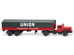 051406 - Wiking Model Union Transport Henschel Flatbed Tractor