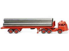 055404 - Wiking Model Henschel Truck and Flatbed Trailer