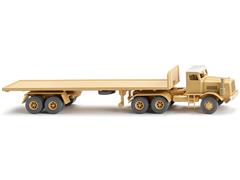 WIKING #055408 - 1962-64 Kaelble Cab and Flatbed Trailer in Sand Yellow