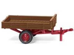 087943 - Wiking Model Allgaier Single Axle Flatbed Trailer