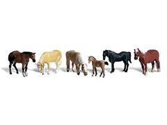 A1862 - Woodland Scenics Scenic Accents Farm Horses HO Scale ABS