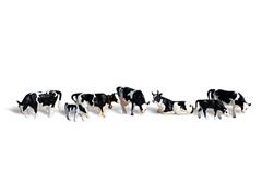 A1863 - Woodland Scenics Scenic Accents Holstein Cows HO Scale ABS