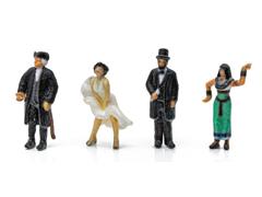 Scenic Accents - Historical People 4-Pack Find Me Figures - HO Scale #A2866
