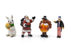 Scenic Accents - Holiday 4-Pack Find Me Figures - N Scale #A2873