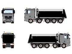 04-2209 - WSI Model Mercedes Actros MP4 Stream Space Dump Truck