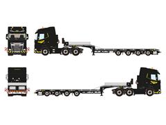 WSI #04-2244 - DAF XG MY25 6x2 Twin Steer Semi with 4-Axle Lowboy Trailer